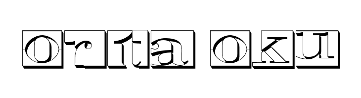 Negative Space 3D Regular  Free Fonts Download