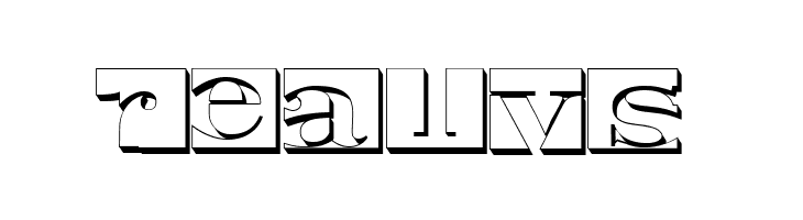 Negative Space 3D Regular  Free Fonts Download