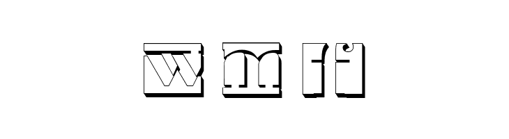 Negative Space 3D Regular  Free Fonts Download