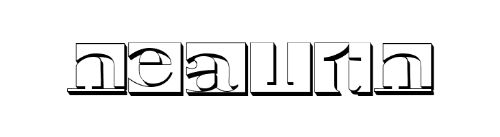Negative Space 3D Regular  Free Fonts Download
