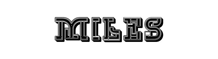 UKAMENO 3D Regular  Free Fonts Download