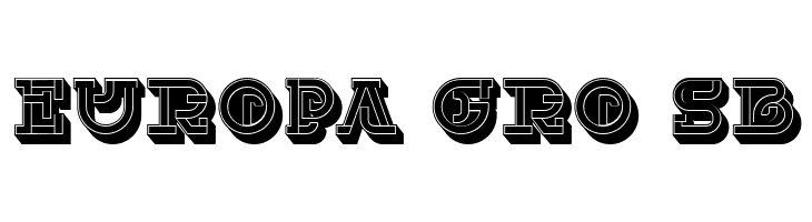 UKAMENO 3D Flat Regular  Free Fonts Download