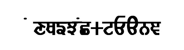 GurmukhiLys 010 Bold  Free Fonts Download