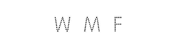 National First Font Dotted  Free Fonts Download