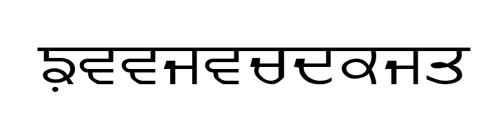 GurmukhiLys 020 Wide  Free Fonts Download