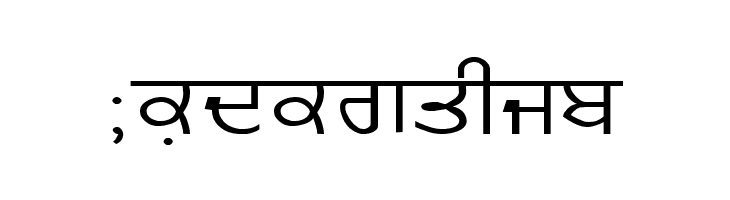 GurmukhiLys 020 Wide  Free Fonts Download