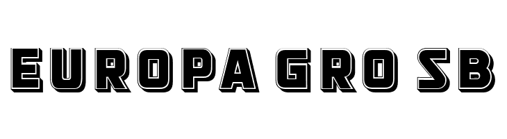 Mangonel 3D Filled Regular  Free Fonts Download