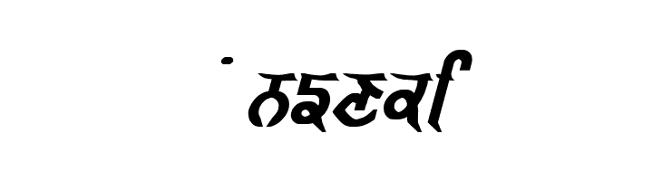 GurmukhiLys 040 Bold Italic  Free Fonts Download