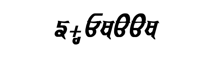 GurmukhiLys 040 Bold Italic  Free Fonts Download