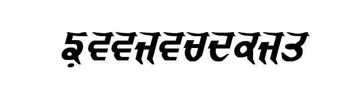 GurmukhiLys 040 Bold Italic  Free Fonts Download