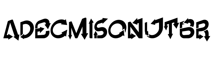 Vector Inverse Regular  Free Fonts Download