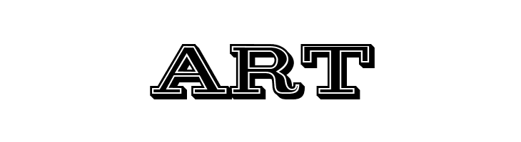 Thomson 3D Filled Regular  Free Fonts Download