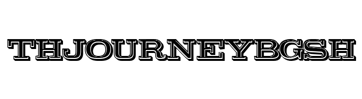 Thomson 3D Filled Regular  Free Fonts Download
