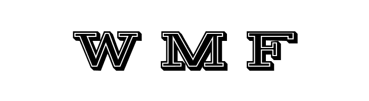 Thomson 3D Filled Regular  Free Fonts Download