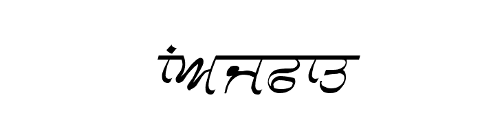 GurmukhiLys 030 Italic  Free Fonts Download