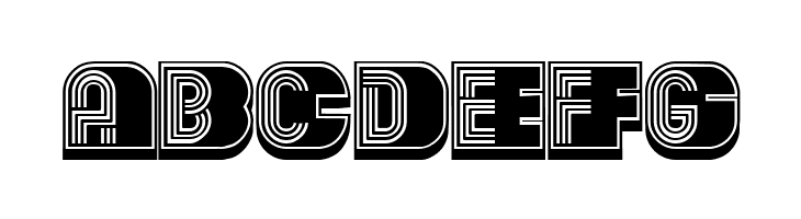 Oliba 3D Regular  Free Fonts Download