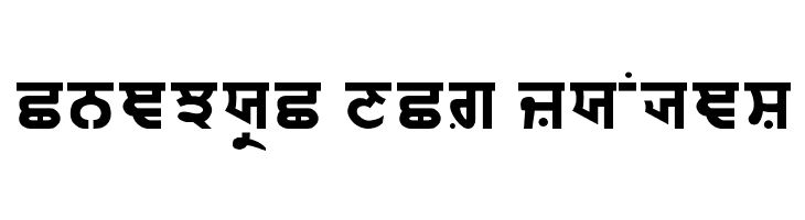 PUN-AdhunikB-Bold  Free Fonts Download