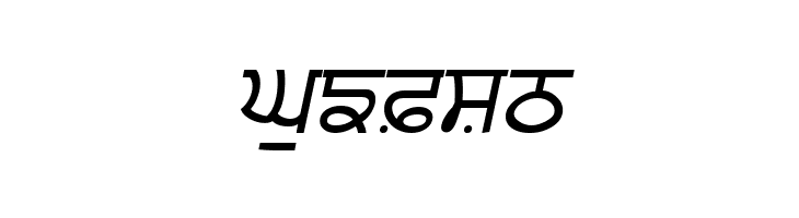 Punjabi  Italic  Free Fonts Download