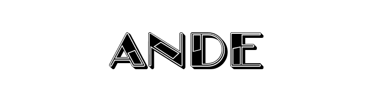 In Resin Filled Regular  Free Fonts Download