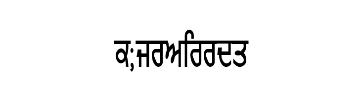 GurmukhiLys 010 Condensed  Free Fonts Download