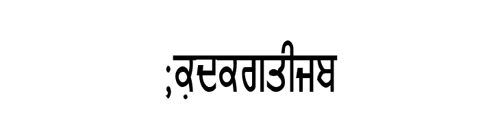 GurmukhiLys 010 Condensed  Free Fonts Download