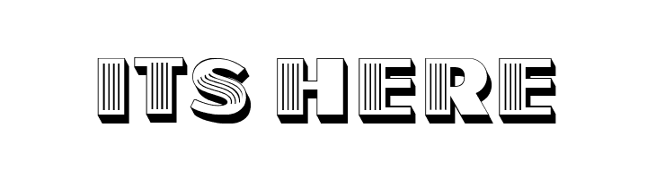 Overhead Hollow Regular  Free Fonts Download