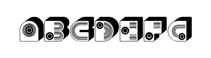 Fantasy Hollow Extruded Regular  Free Fonts Download