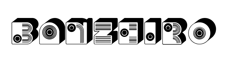 Fantasy Hollow Extruded Regular  Free Fonts Download