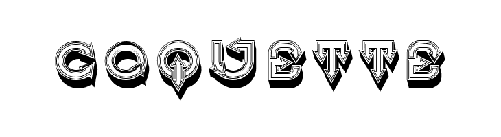 Fangxiang 3D Rustique Regular  Free Fonts Download