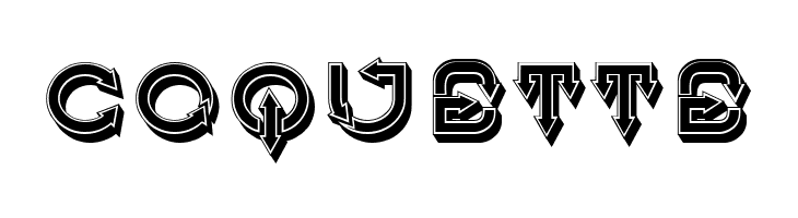 Fangxiang 3D Regular  Free Fonts Download