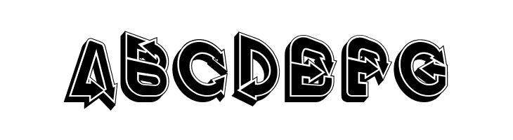 Fangxiang 3D Slant Regular  Free Fonts Download