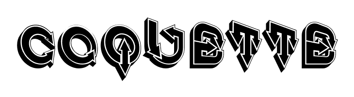 Fangxiang 3D Slant Regular  Free Fonts Download