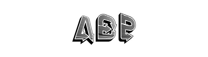 Fangxiang 3D Slant Multiline Regular  Free Fonts Download