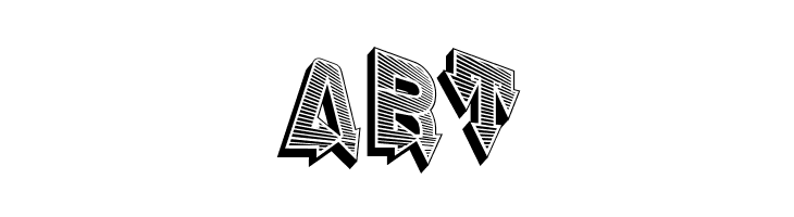 Fangxiang 3D Slant Multiline Regular  Free Fonts Download