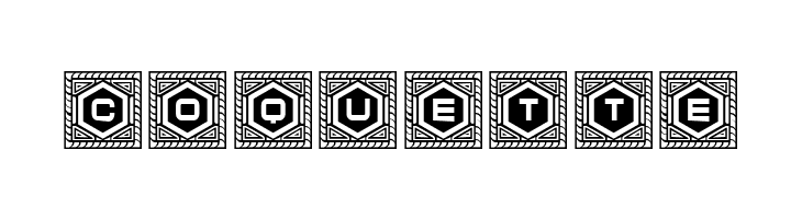 Hexagonas Linear Regular  Free Fonts Download