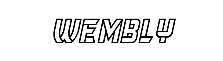 Herum Albern Outline Italic  Free Fonts Download