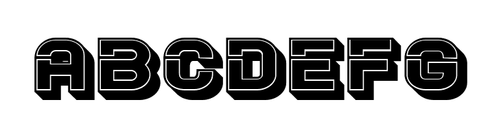 Blader Extended 3D Filled Regular  Free Fonts Download