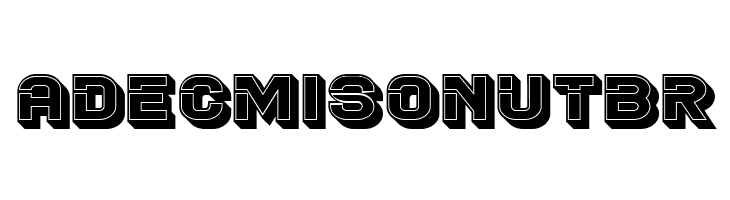 Blader Extended 3D Filled Regular  Free Fonts Download