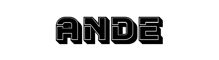 Blader Extended 3D Filled Regular  Free Fonts Download