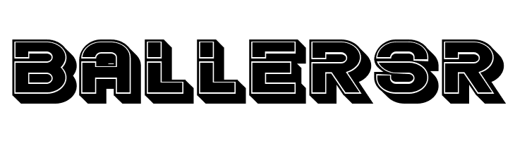 Blader Extended 3D Filled Regular  Free Fonts Download