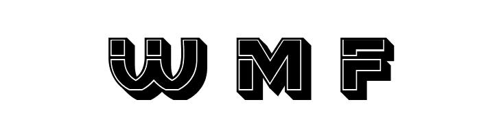 Blader Extended 3D Filled Regular  Free Fonts Download