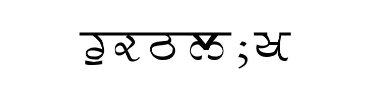 GurmukhiLys 030 Wide  Free Fonts Download