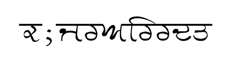 GurmukhiLys 030 Wide  Free Fonts Download