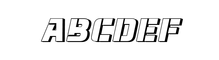 Normandia 3D Italic  Free Fonts Download