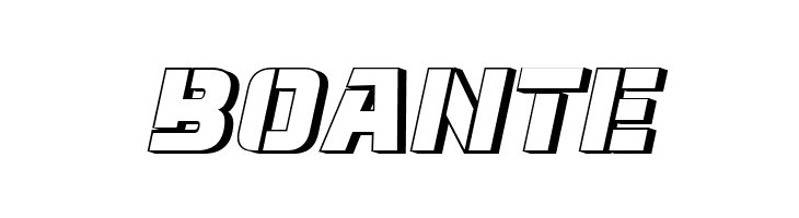 Normandia 3D Italic  Free Fonts Download