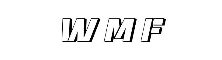 Normandia 3D Italic  Free Fonts Download