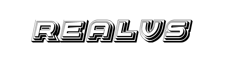 Radiation Hollow Regular  Free Fonts Download