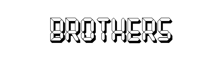 Gigabyte Hollow Regular  Free Fonts Download