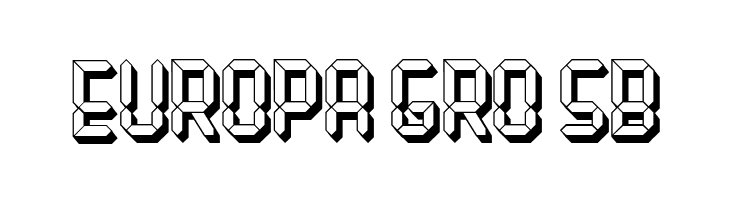 Gigabyte Hollow Regular  Free Fonts Download