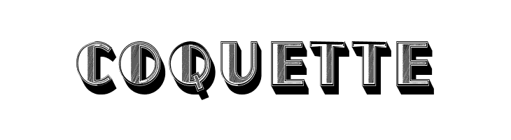 North Border Extruded Hollow Regular  Free Fonts Download